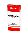 QUETIAPINA 25 MG 30 TBS GF (P)16793